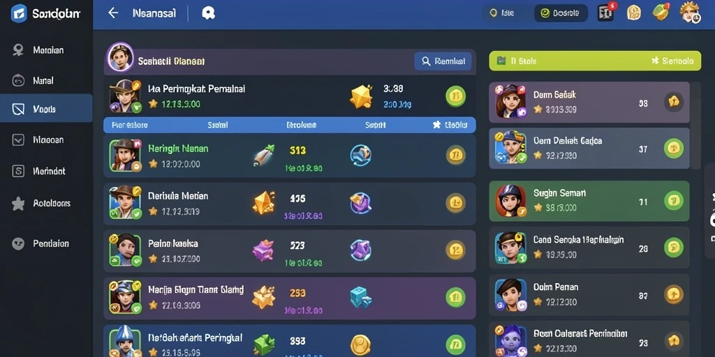 kaostogel - Fitur chat untuk interaksi dengan pemain lain.